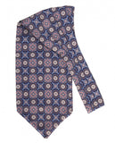 Lenço Ascot 100% Seda em Azul