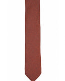 Corbata 100% Cashemira en Naranja Oscuro